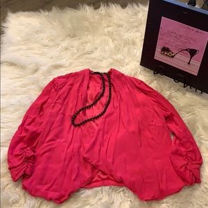 Pink casual dress blazer